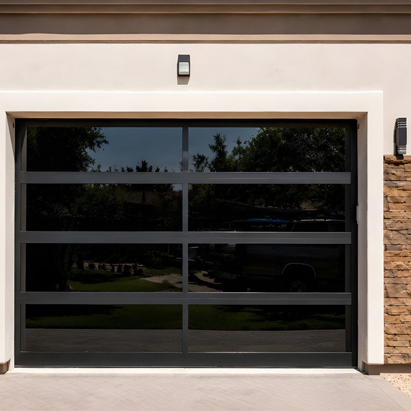 Full view Glass Garage Door-European Standard Joint