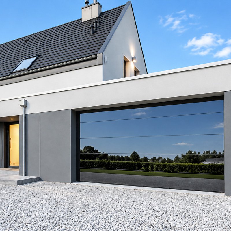 Frameless Glass Garage Door-Amercian Standard Joint